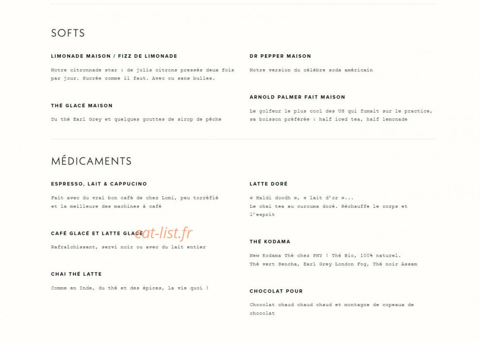 Pny Burger — carte page 7