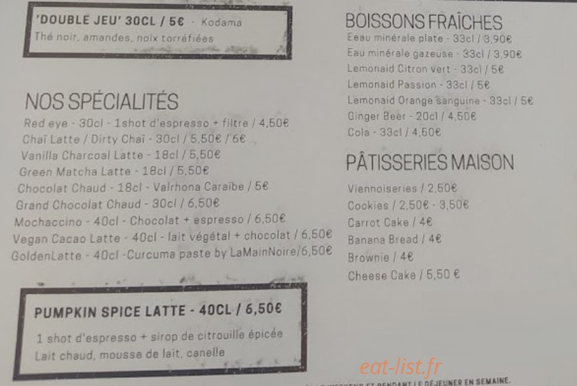 République of Coffee — carte page 4