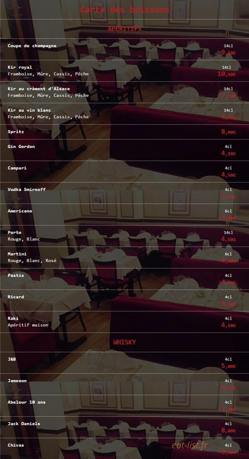 Restaurant Derya — carte page 6