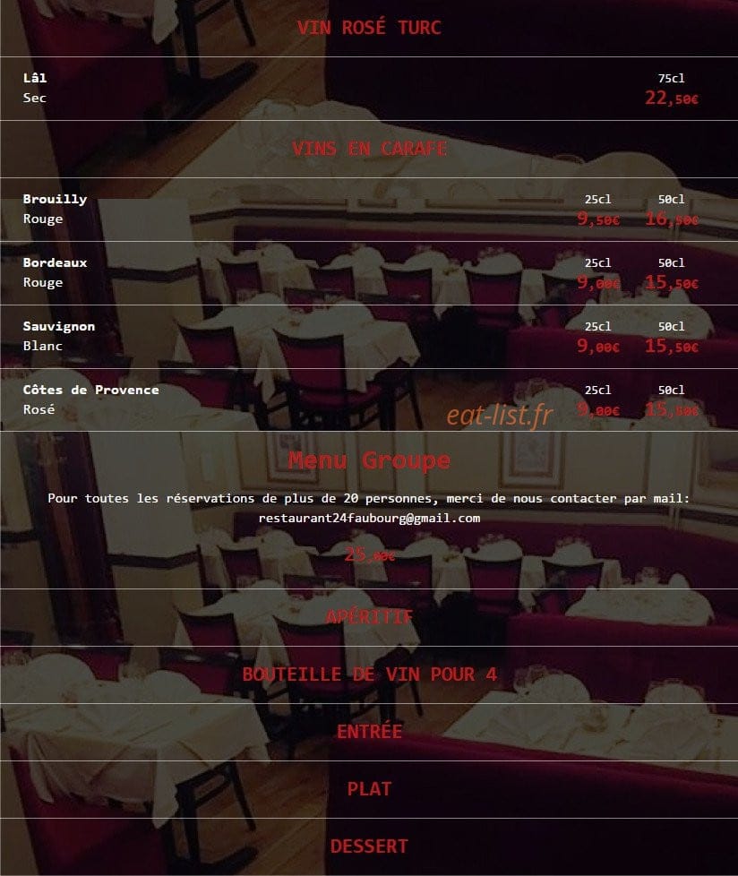Restaurant Derya — carte page 12