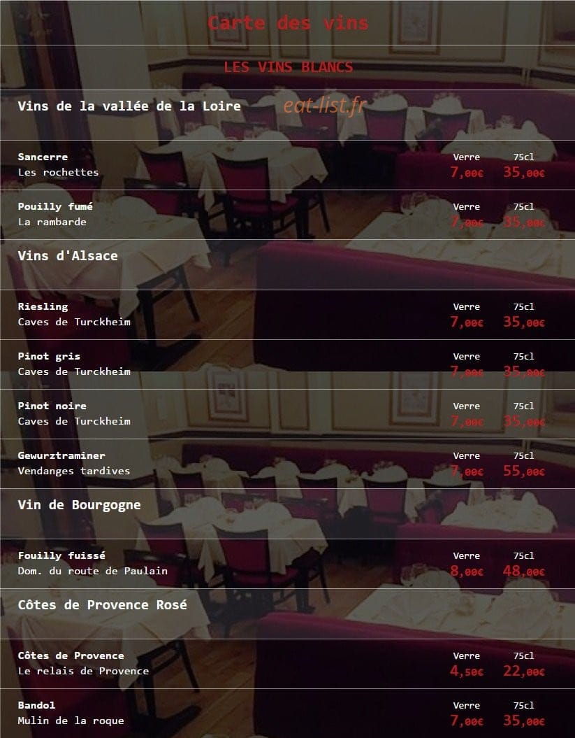 Restaurant Derya — carte page 9