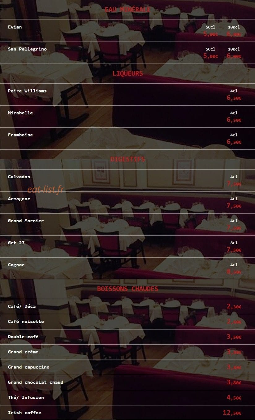 Restaurant Derya — carte page 8