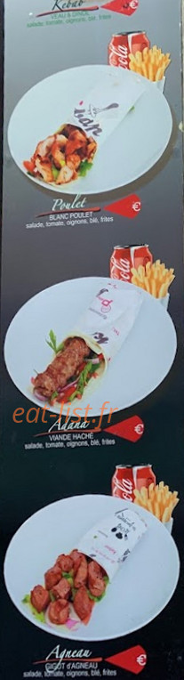 Restaurant Porte Saint-Denis — carte page 1
