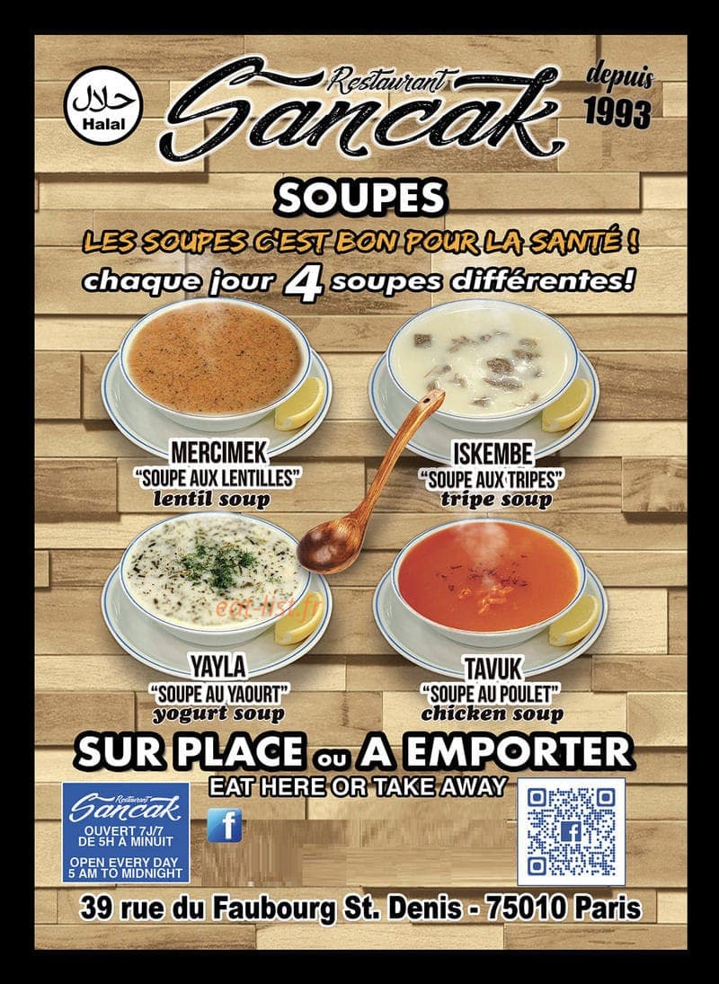 Restaurant Sancak — carte page 2