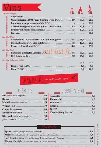 Ristorante Adaggio — carte page 5