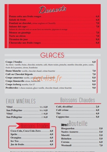 Ristorante Adaggio — carte page 4