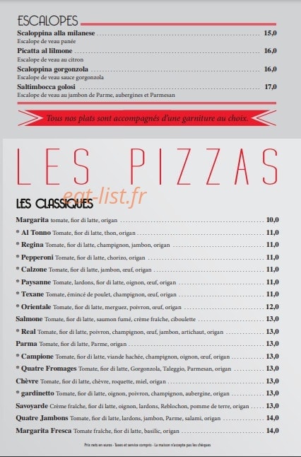 Ristorante Adaggio — carte page 2