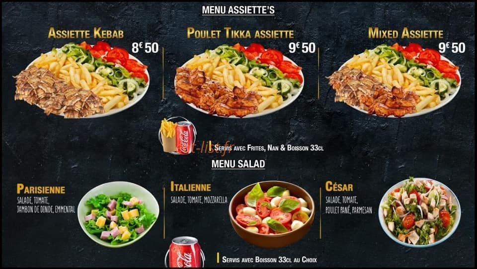 Royal Kebab & Tacos — carte page 5