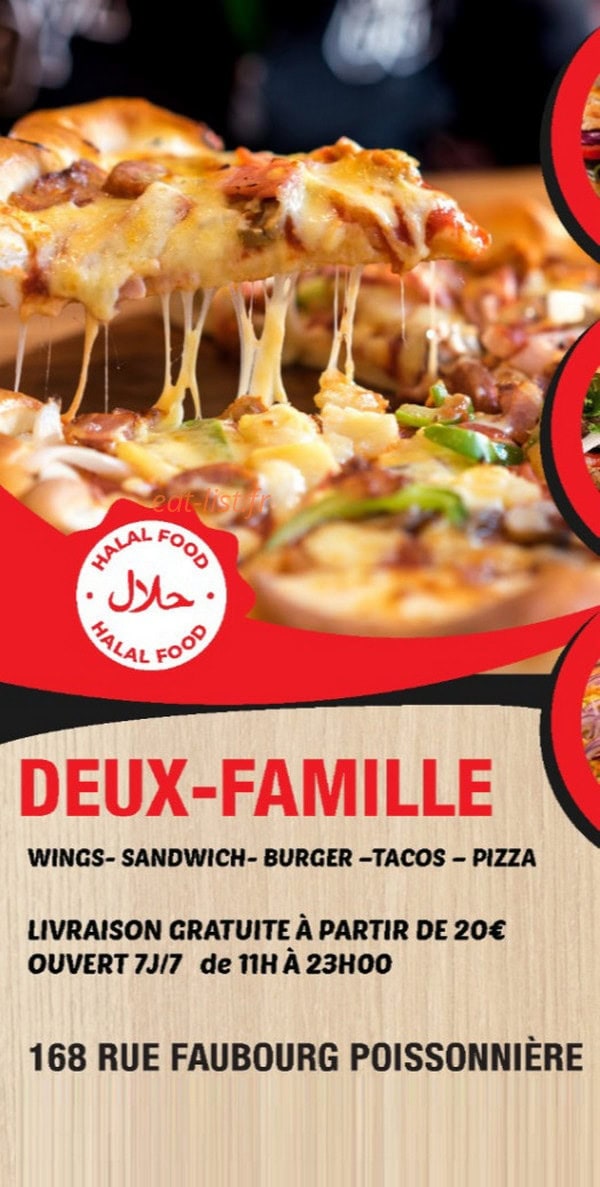Sam kebab — carte page 1