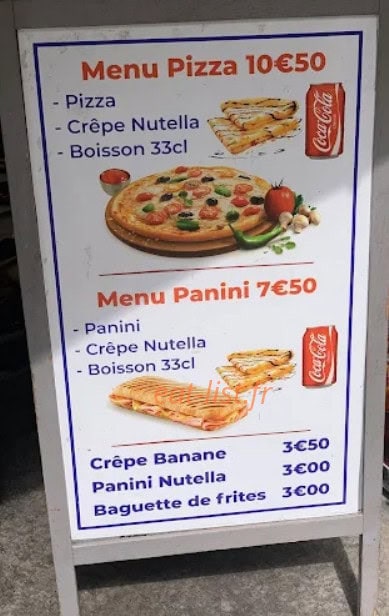 Star Fast Food — carte page 1