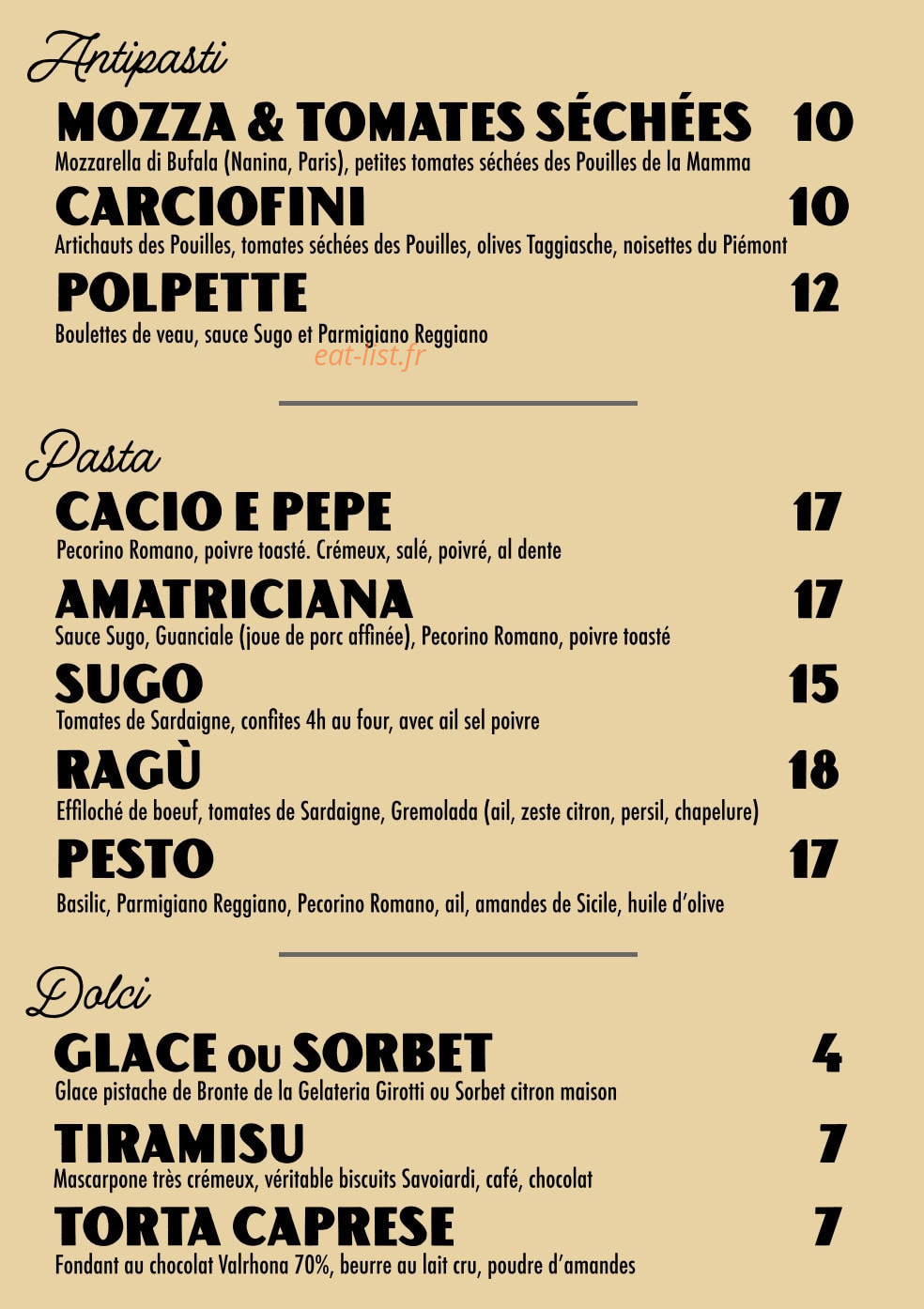 Sugo — carte page 3