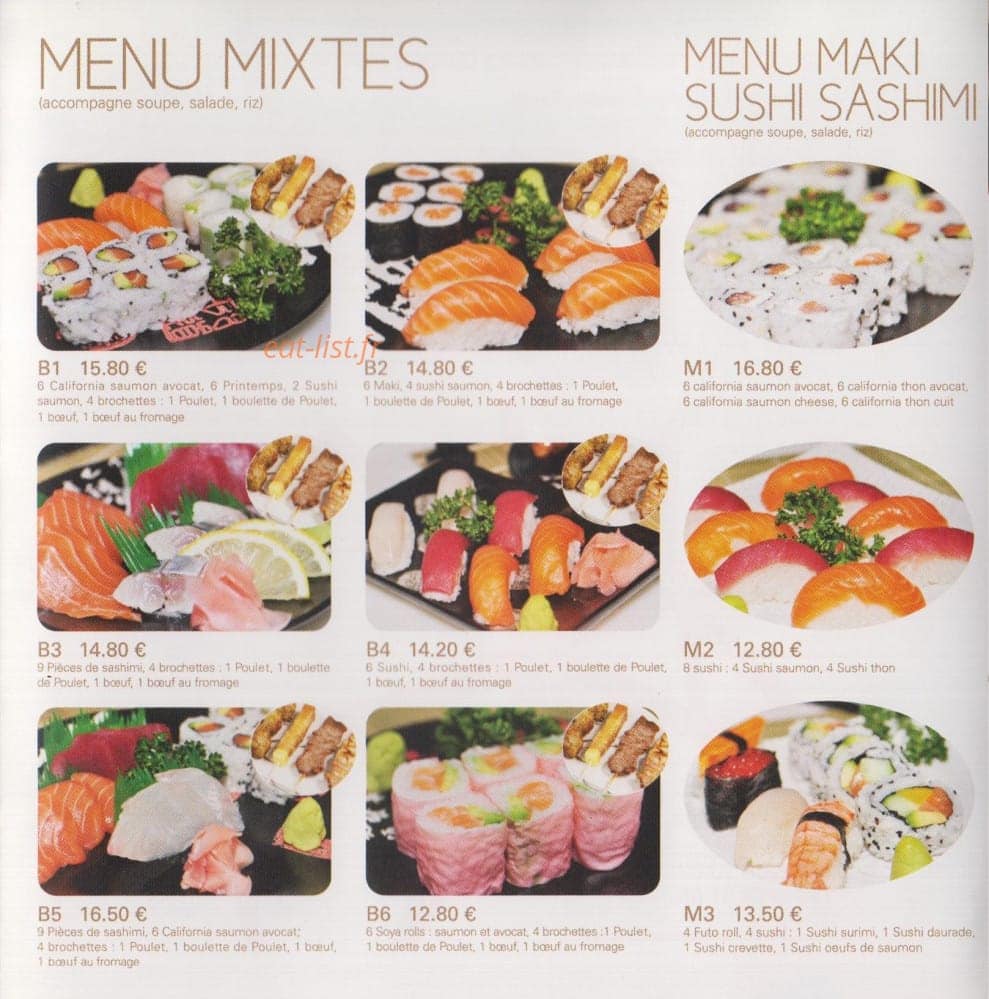 Sushi Nagasaki — carte page 3