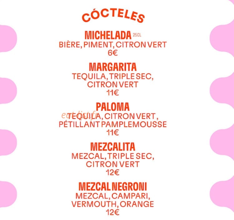 Taco Mesa — carte page 6