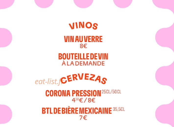Taco Mesa — carte page 5