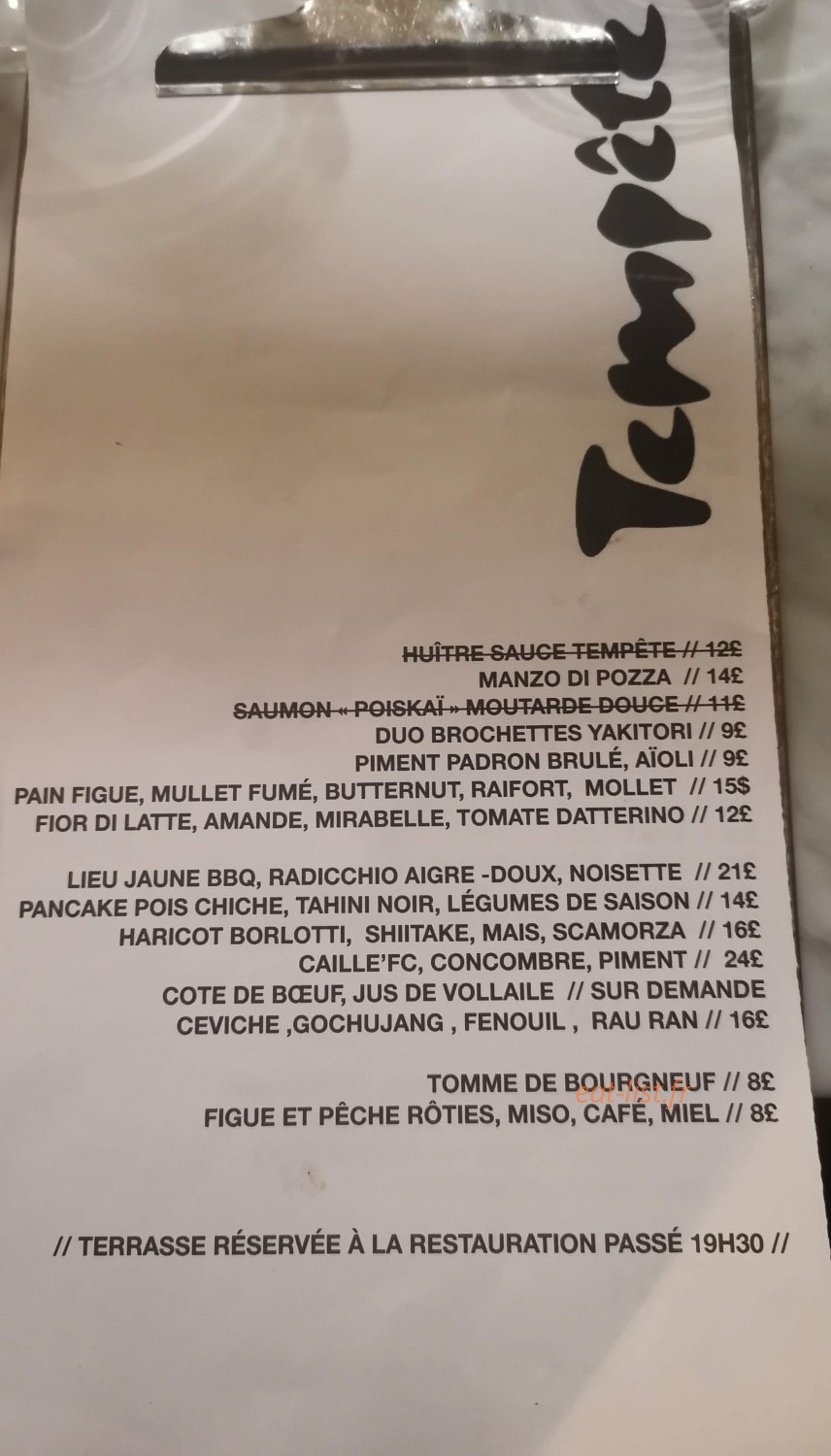 Tempête — carte page 1