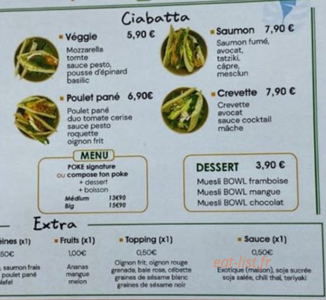 TenBowl — carte page 2