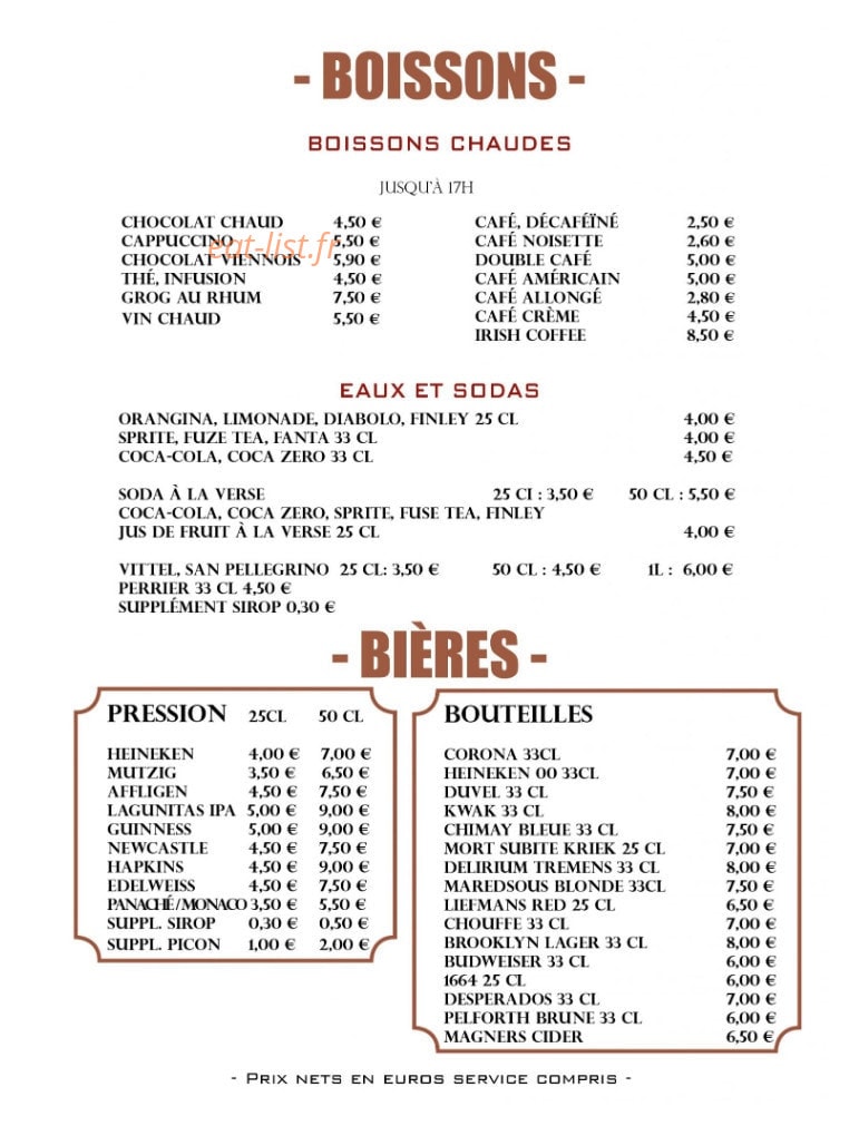 The Hideout — carte page 3