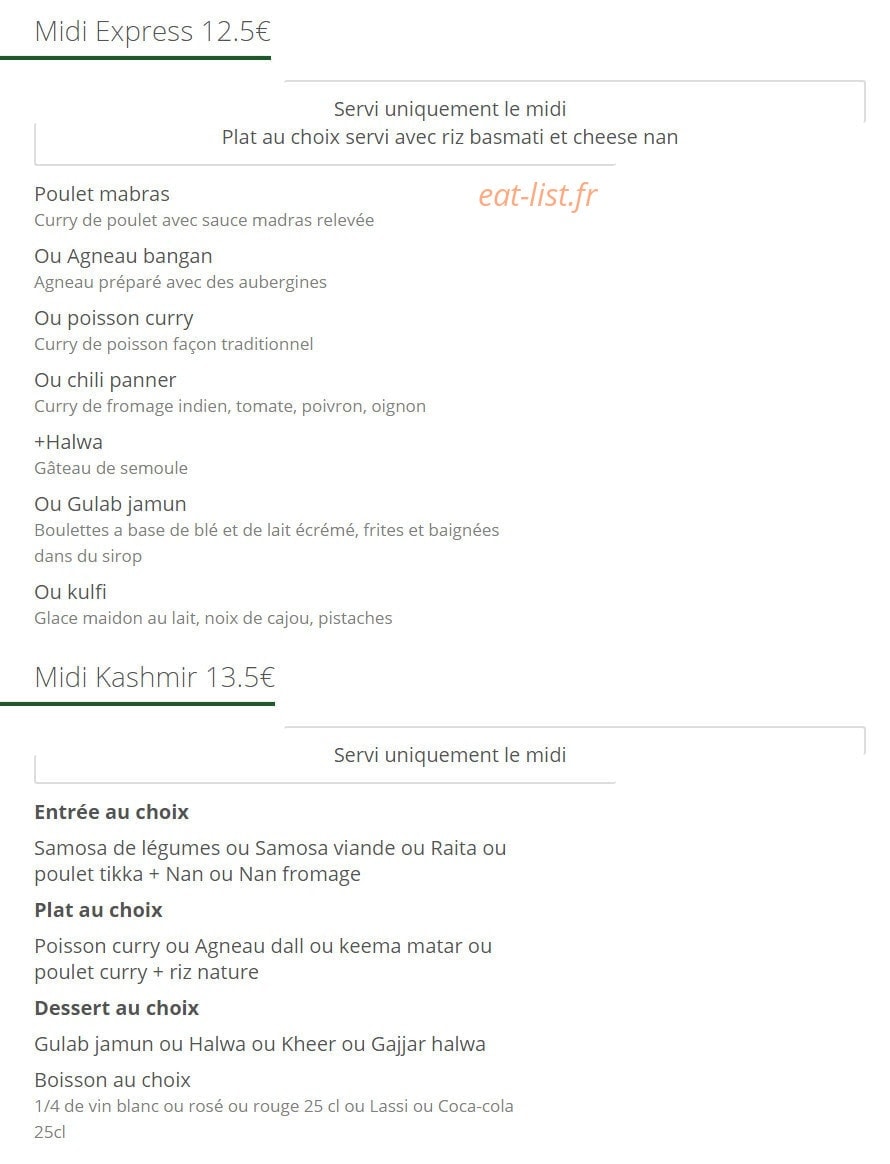 Trésor du Kashmir — carte page 10