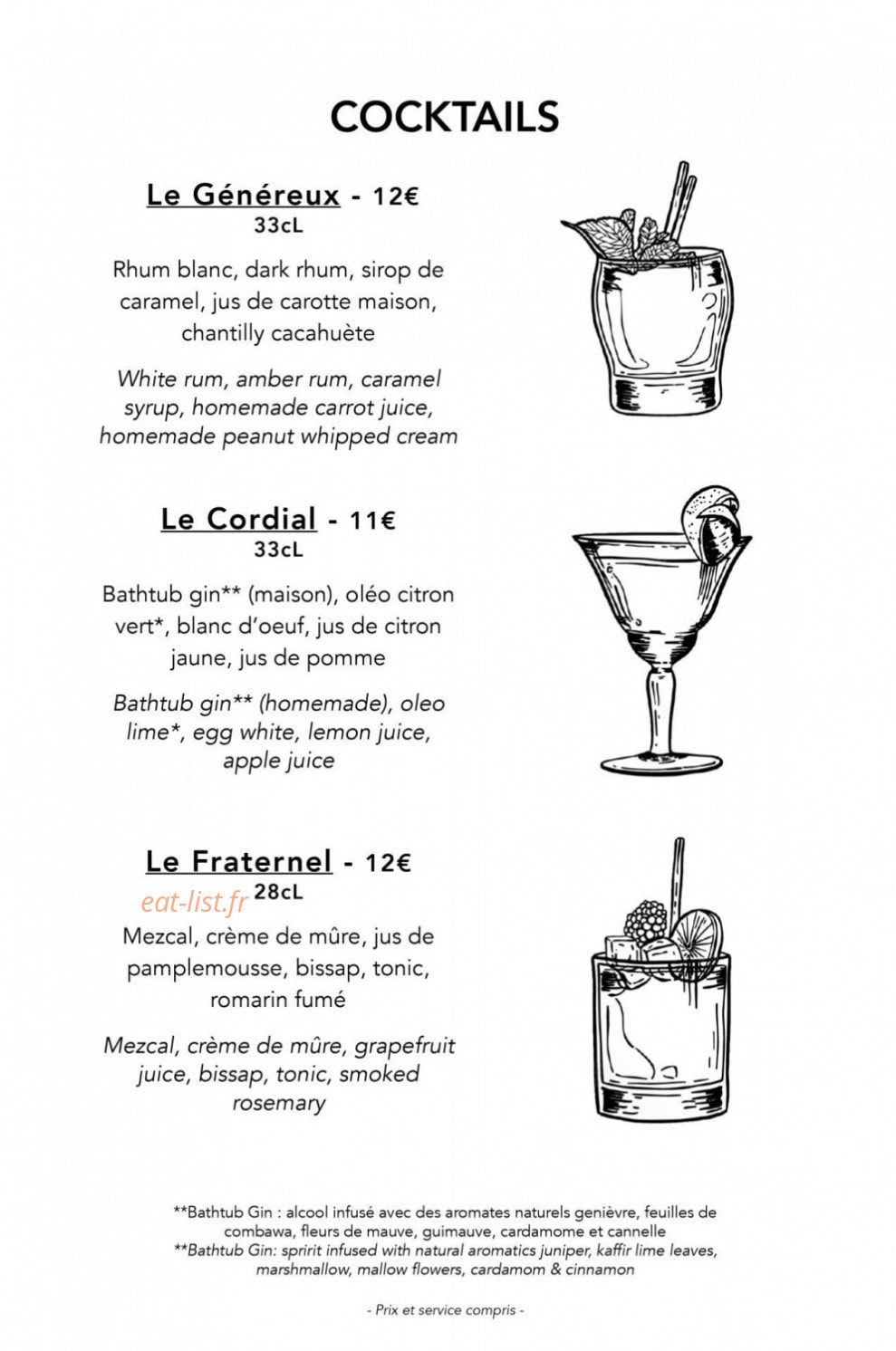 Wanted Café — carte page 7