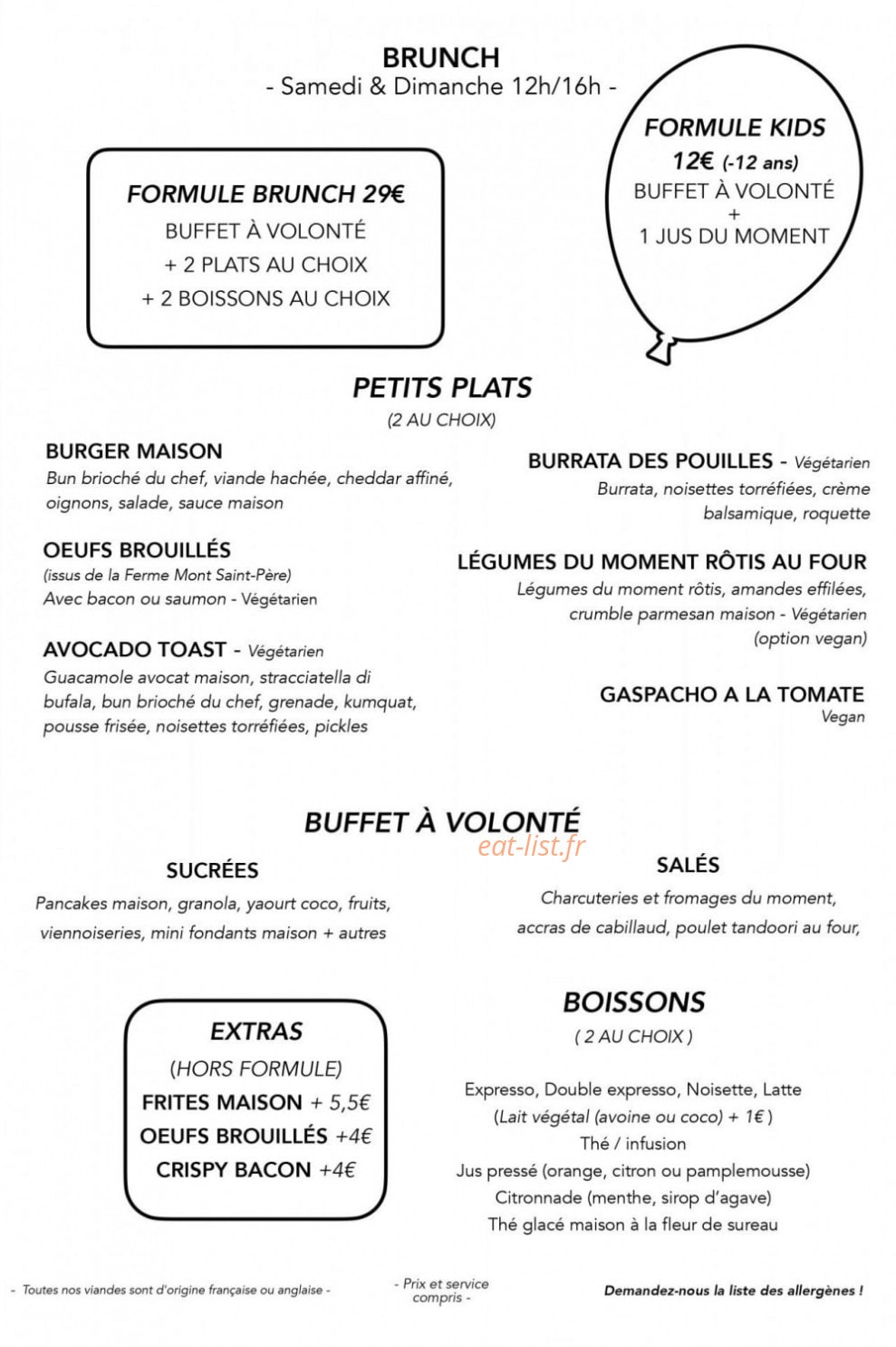 Wanted Café — carte page 3