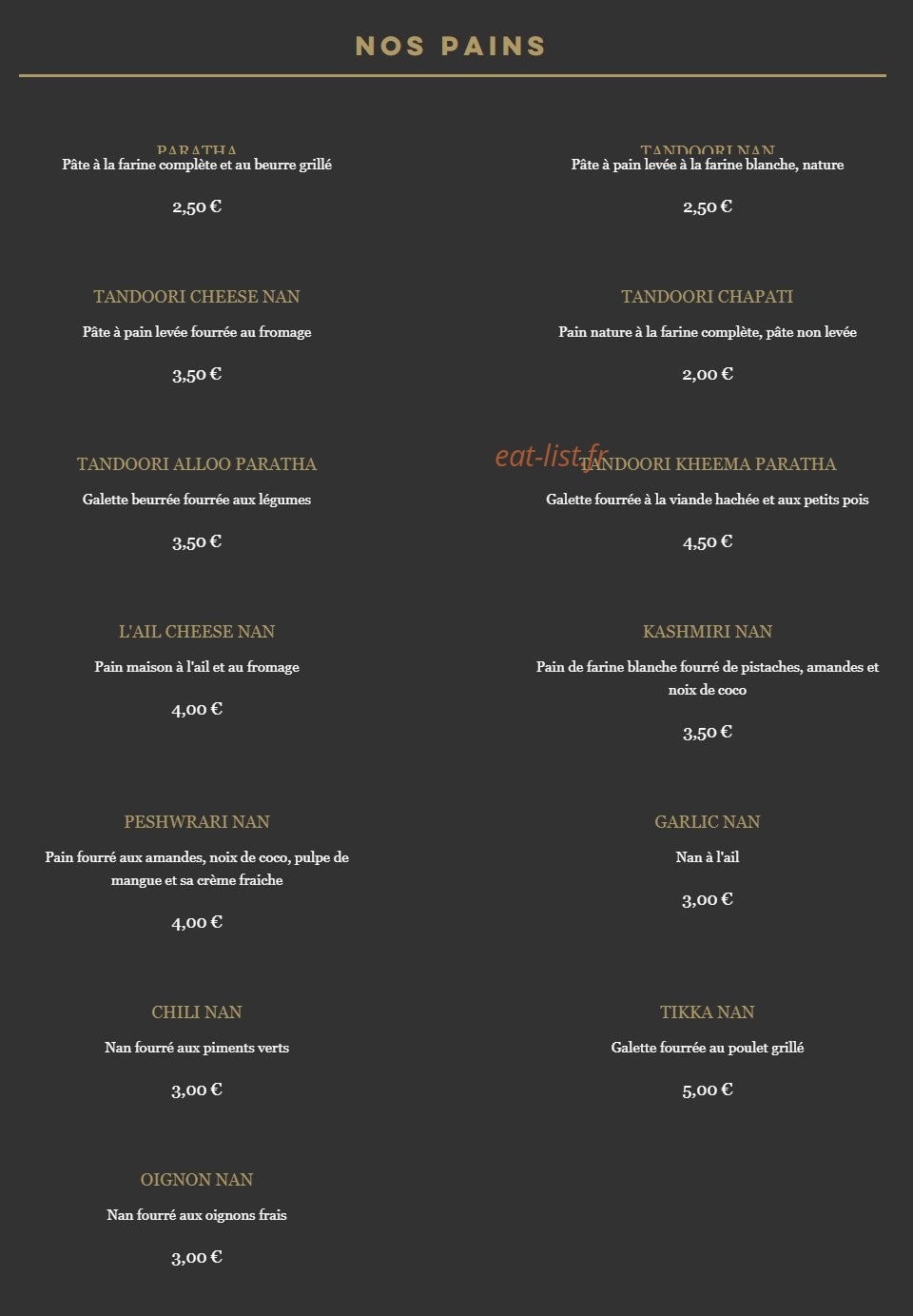 Yasmin — carte page 8