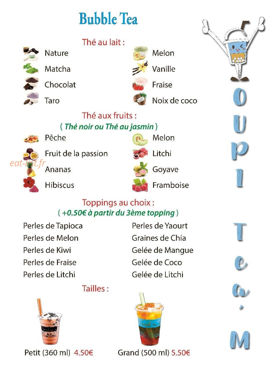 Youpi Tea'm — carte page 1