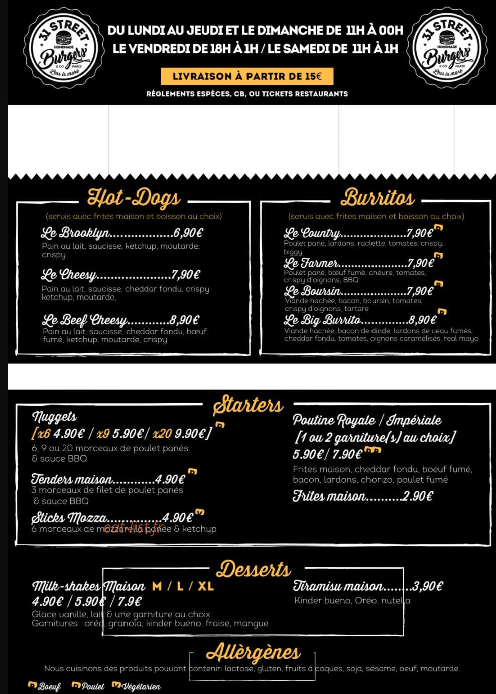 31 Street — carte page 2