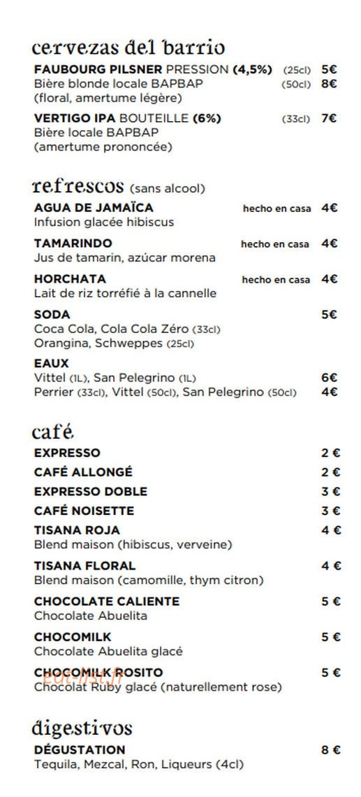 Alegrías — carte page 3