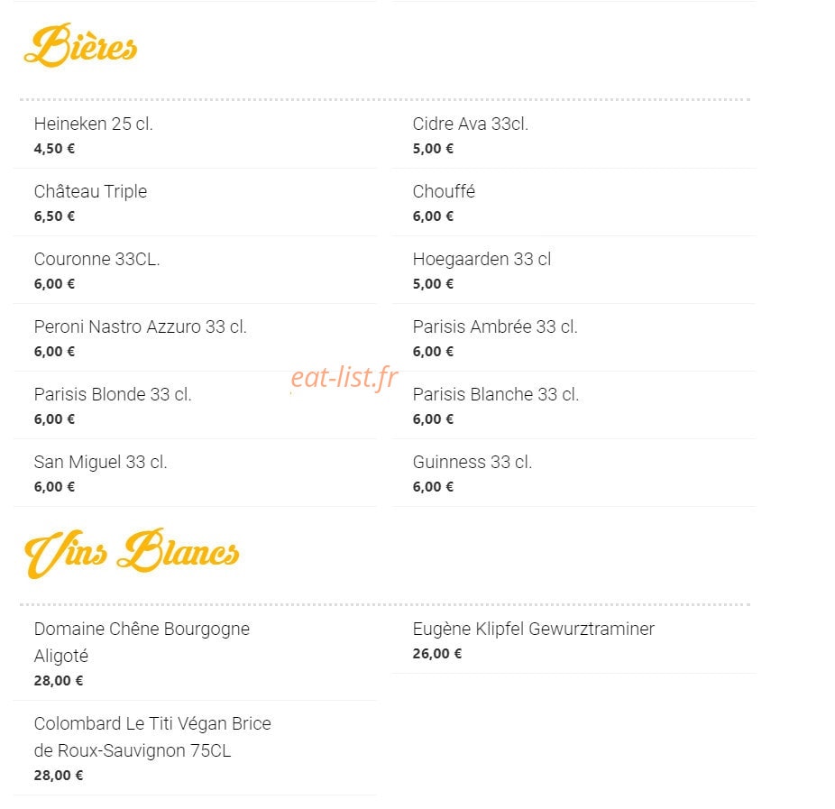Allo Paella — carte page 3