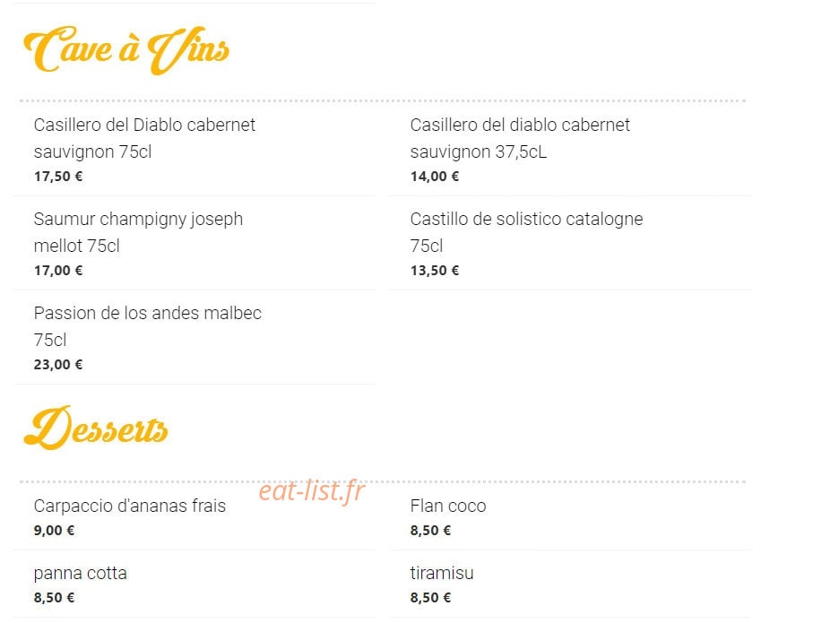 Allo Paella — carte page 5