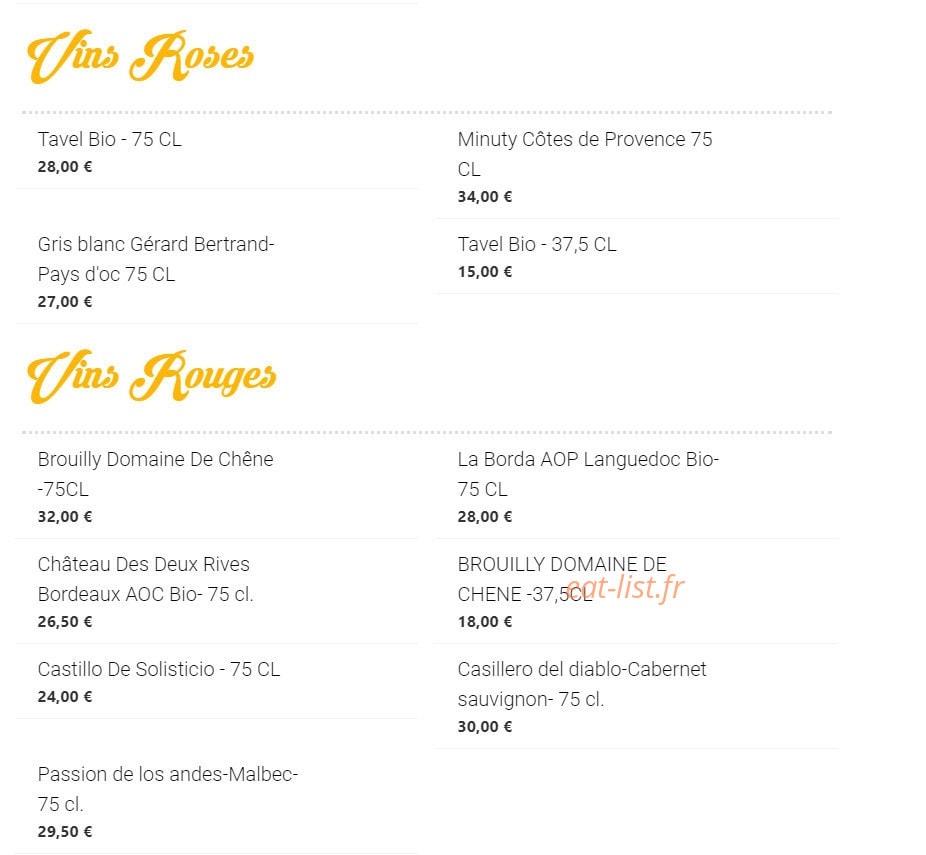 Allo Paella — carte page 4