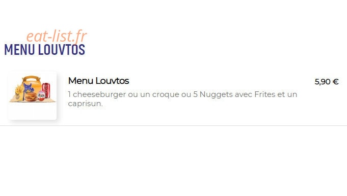 Alpha burger — carte page 5