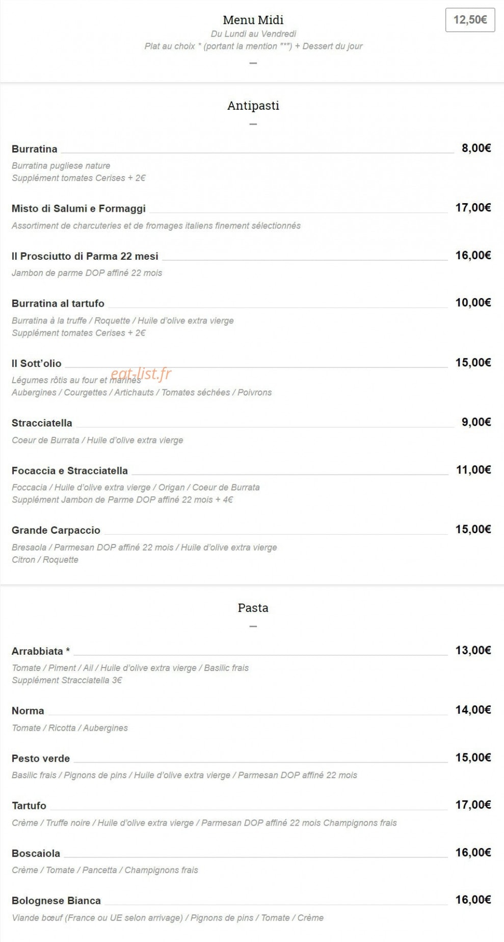 Ammazza — carte page 1