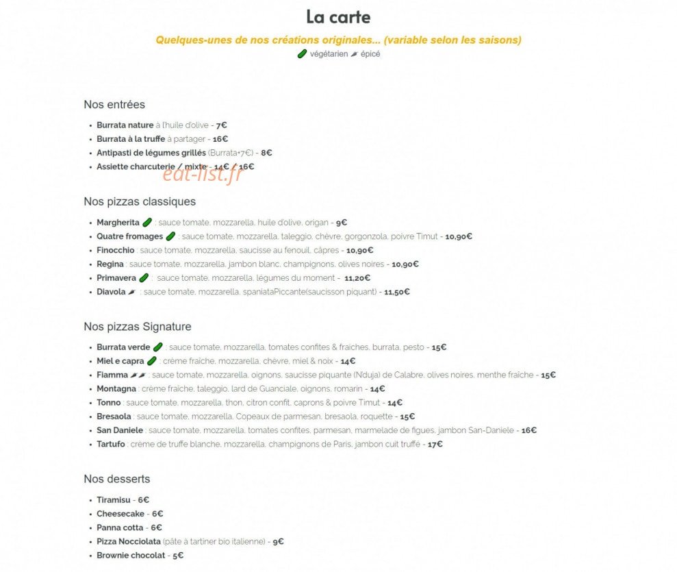 Amore & Basta — carte page 1