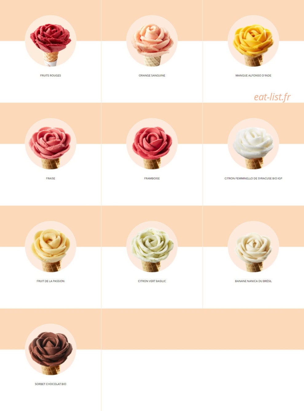 Amorino — carte page 2