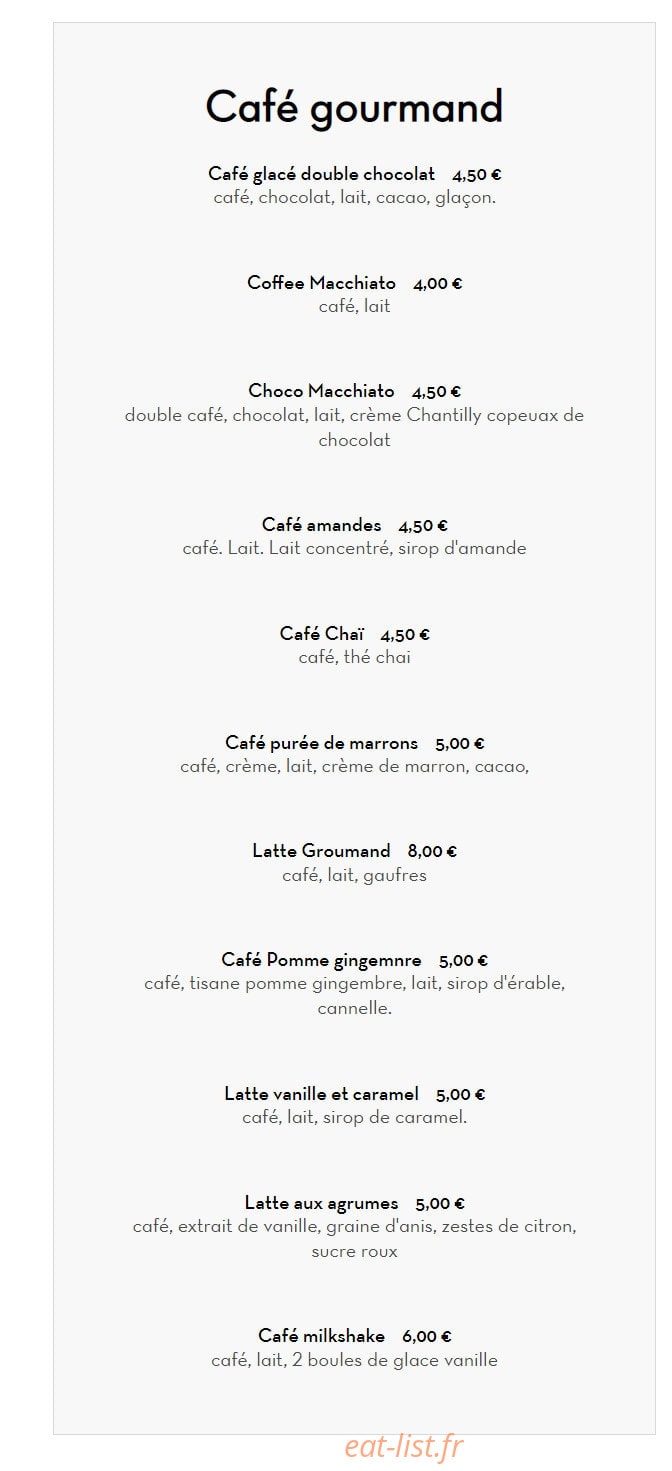 Artisanal pizza — carte page 11