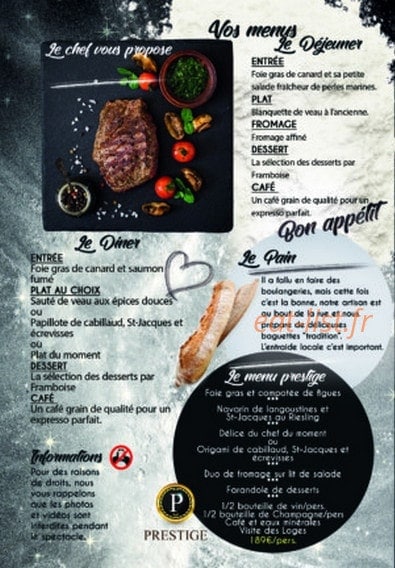 Artishow Cabaret — carte page 4