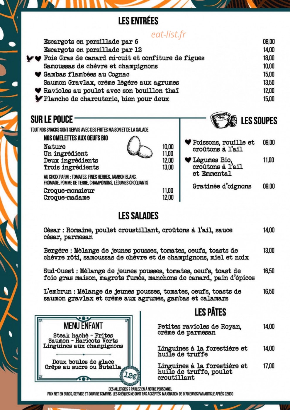 Au Cadran Voltaire — carte page 2