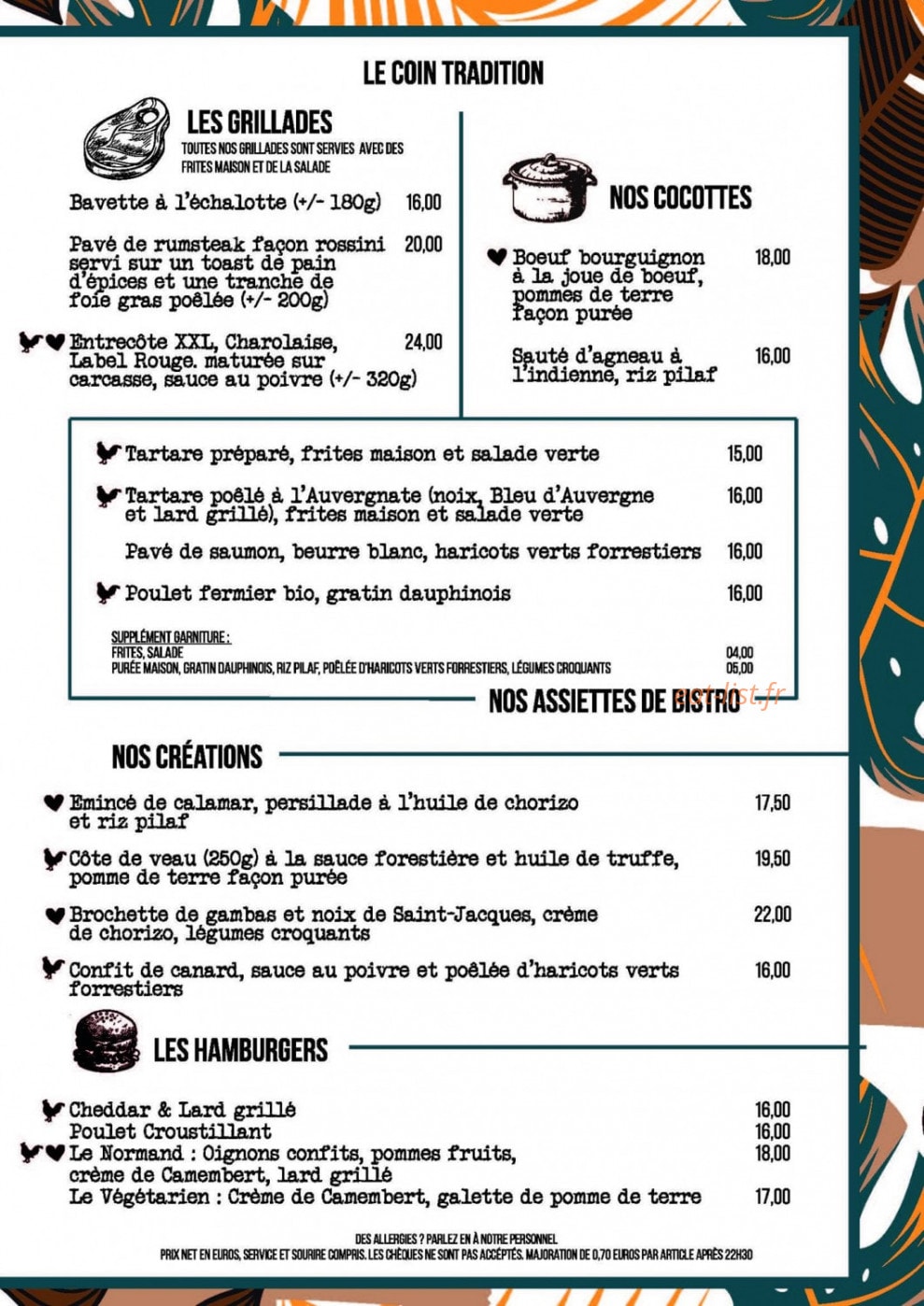Au Cadran Voltaire — carte page 3