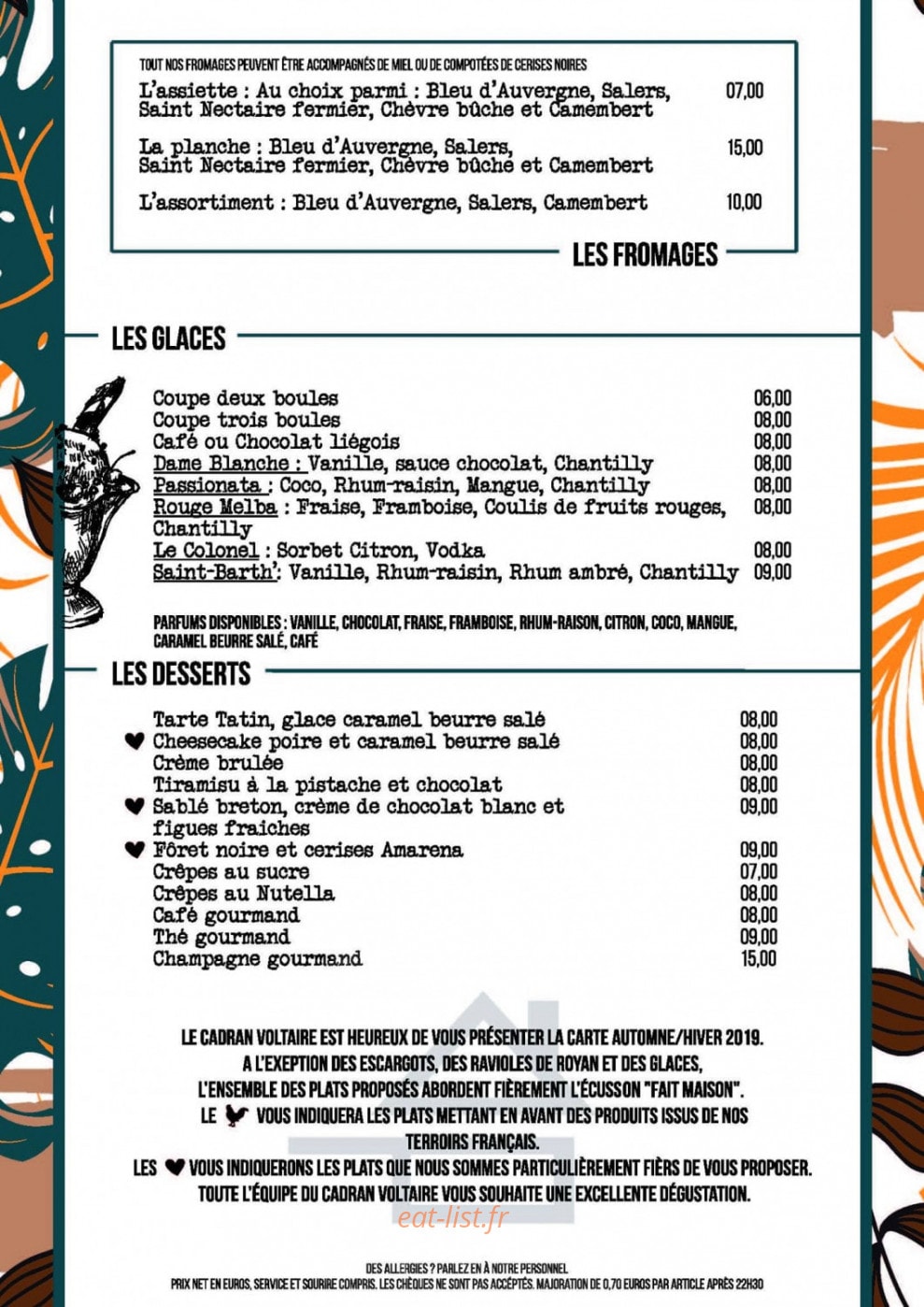 Au Cadran Voltaire — carte page 4