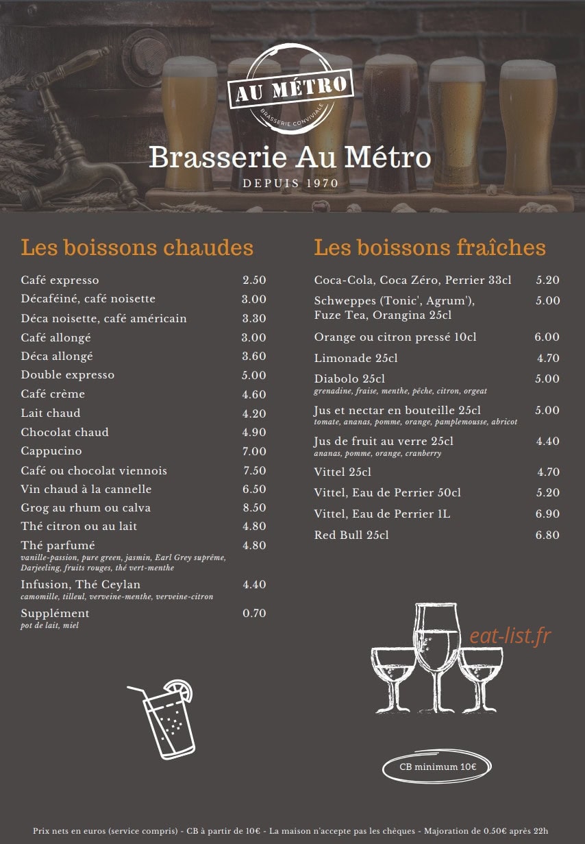 Au Métro — carte page 6