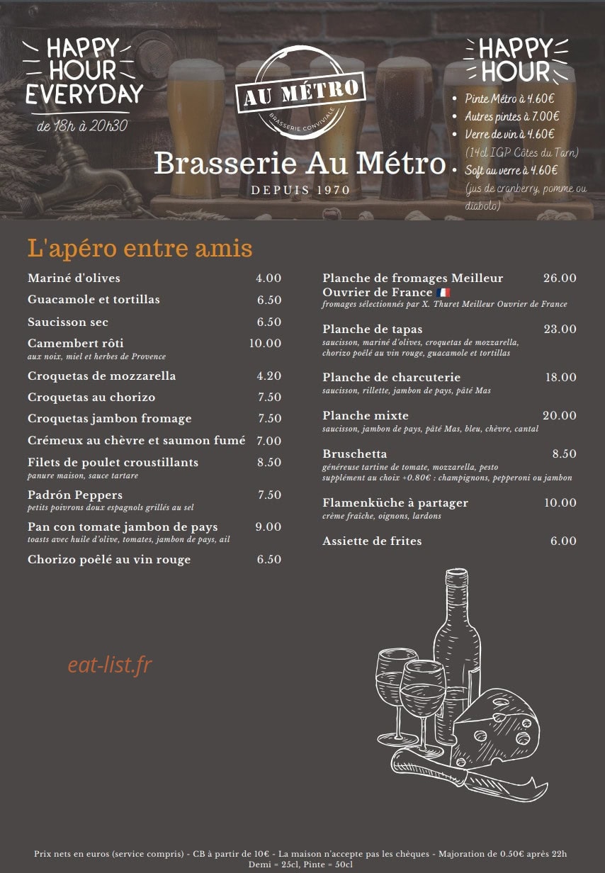 Au Métro — carte page 3