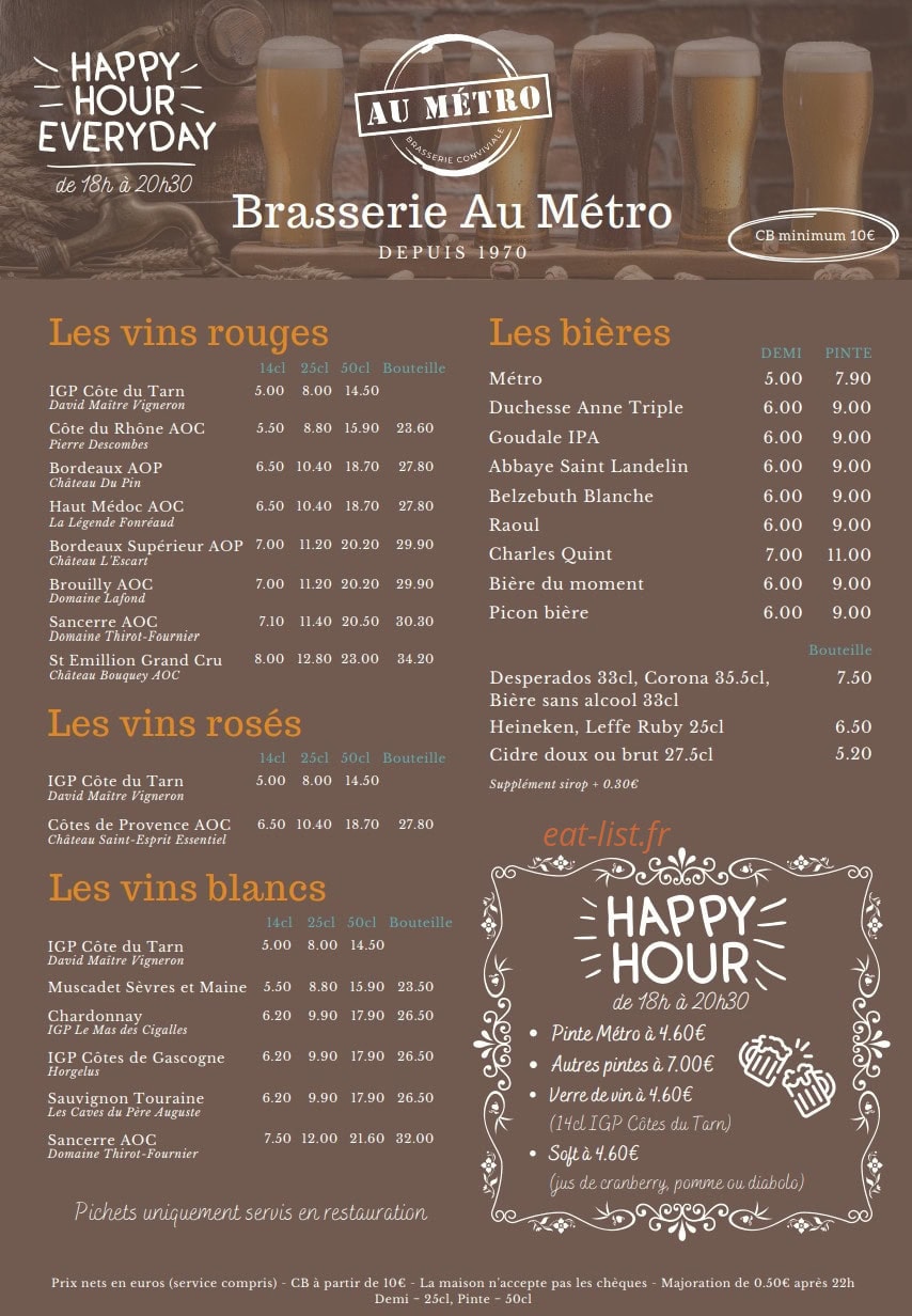 Au Métro — carte page 7