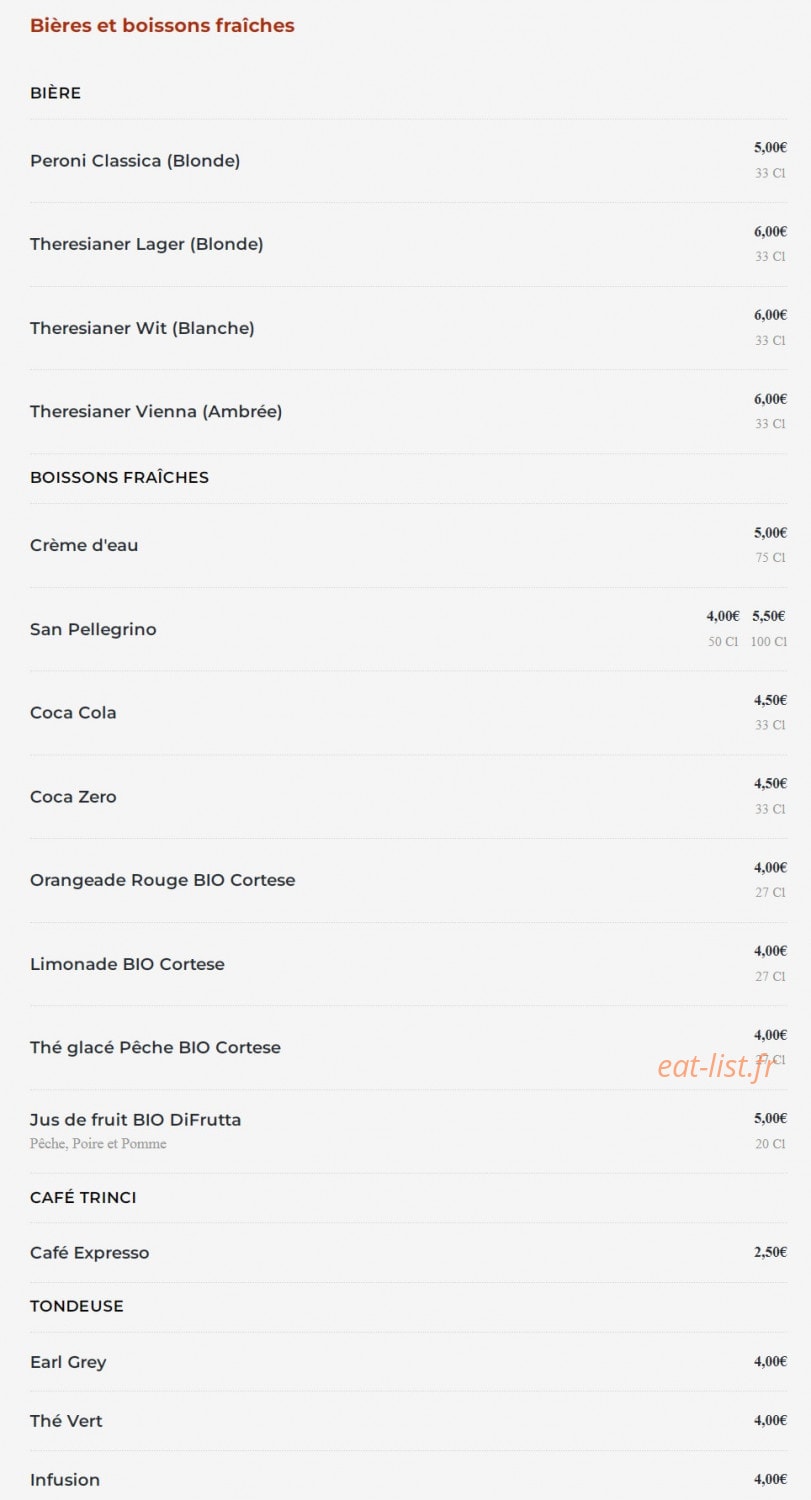 Ave Pizza — carte page 8