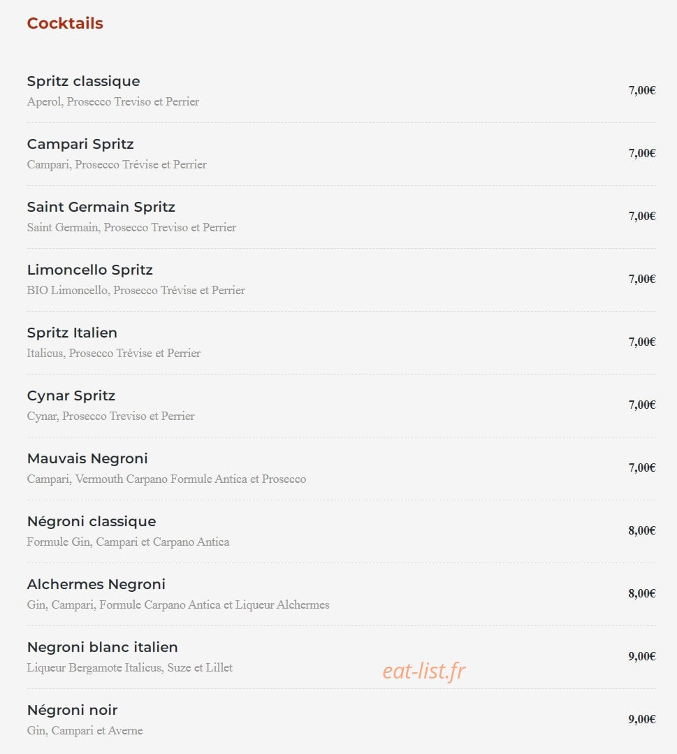 Ave Pizza — carte page 6