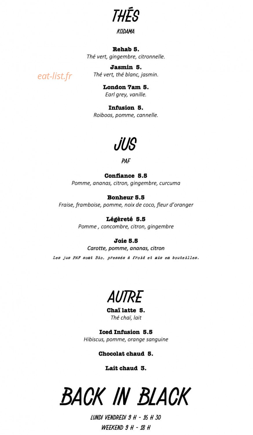 Back in Black — carte page 4