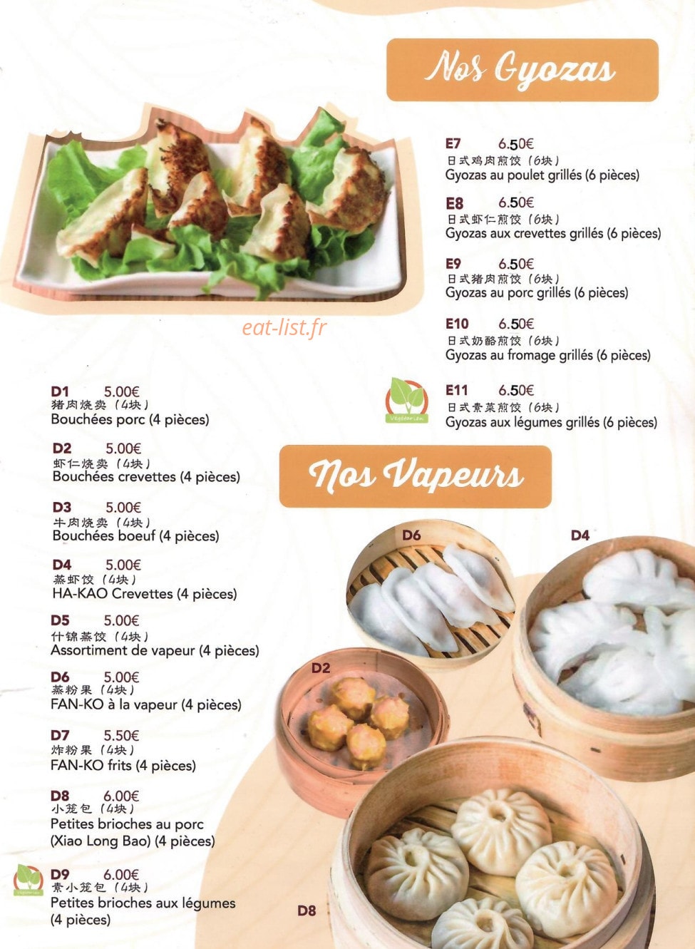 Bao Bao — carte page 2