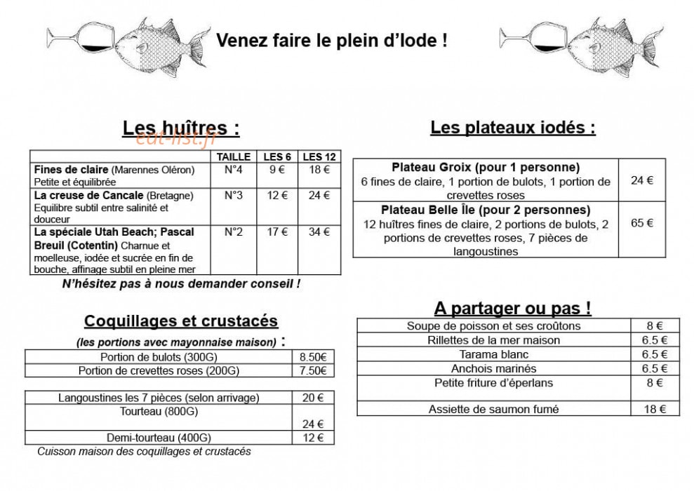 Bar à Iode — carte page 2