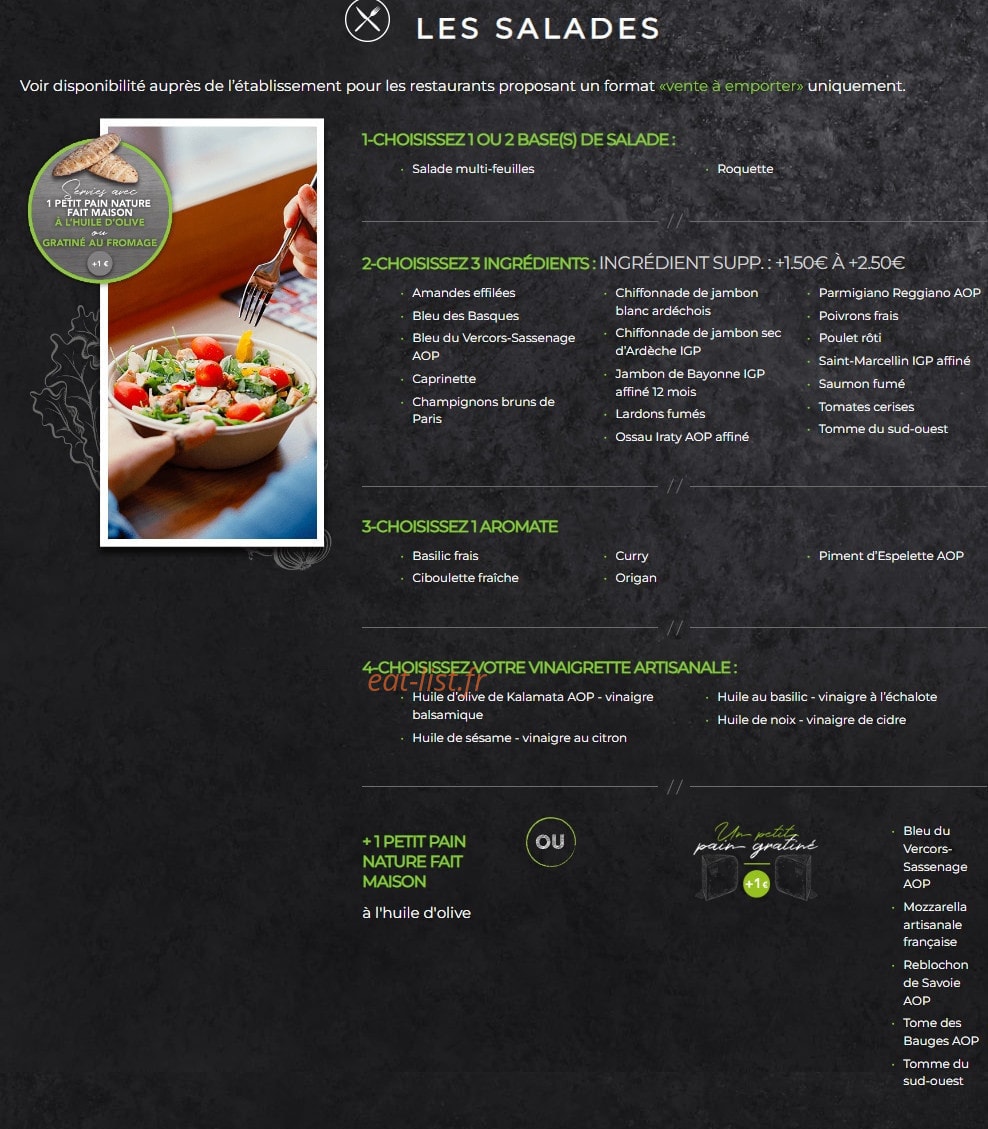 Basilic & Co — carte page 1