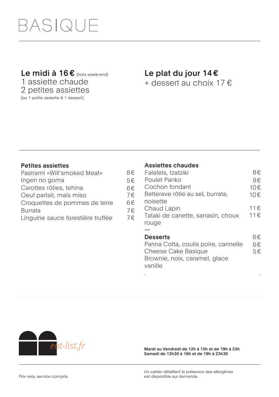 Basique — carte page 1